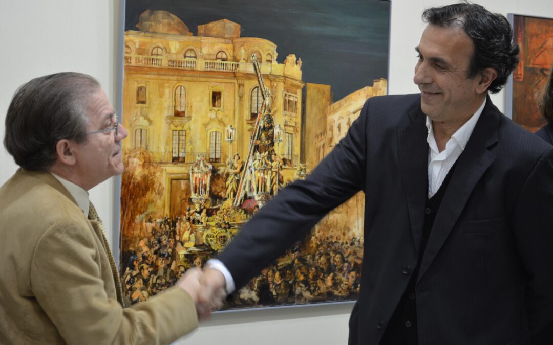 Inaugurada la exposición de pintura Semana Santa de Francisco Pérez Caballero