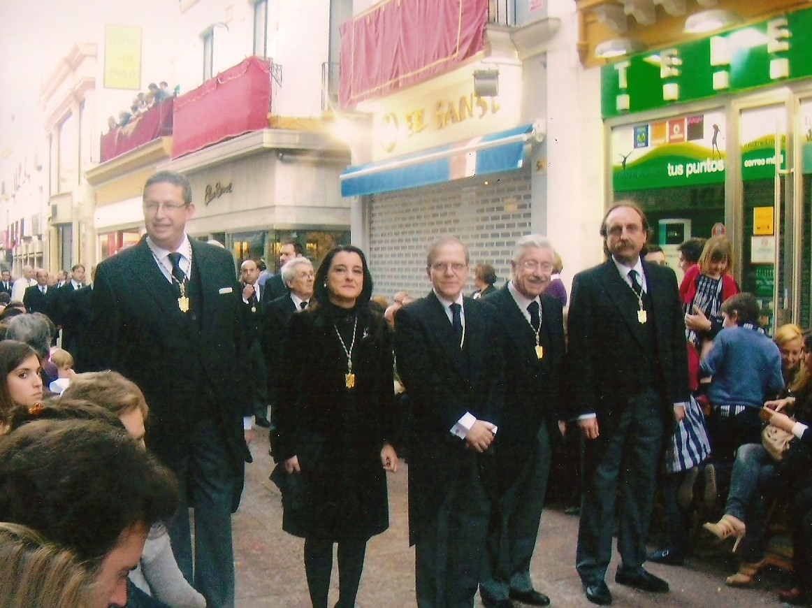 Miguel Cruz Giráldez, Aurora Hermosilla Carrasquilla, Alberto Máximo Pérez Calero, Antonio Bustos Rodríguez y Antonio F. Bellido Navarro