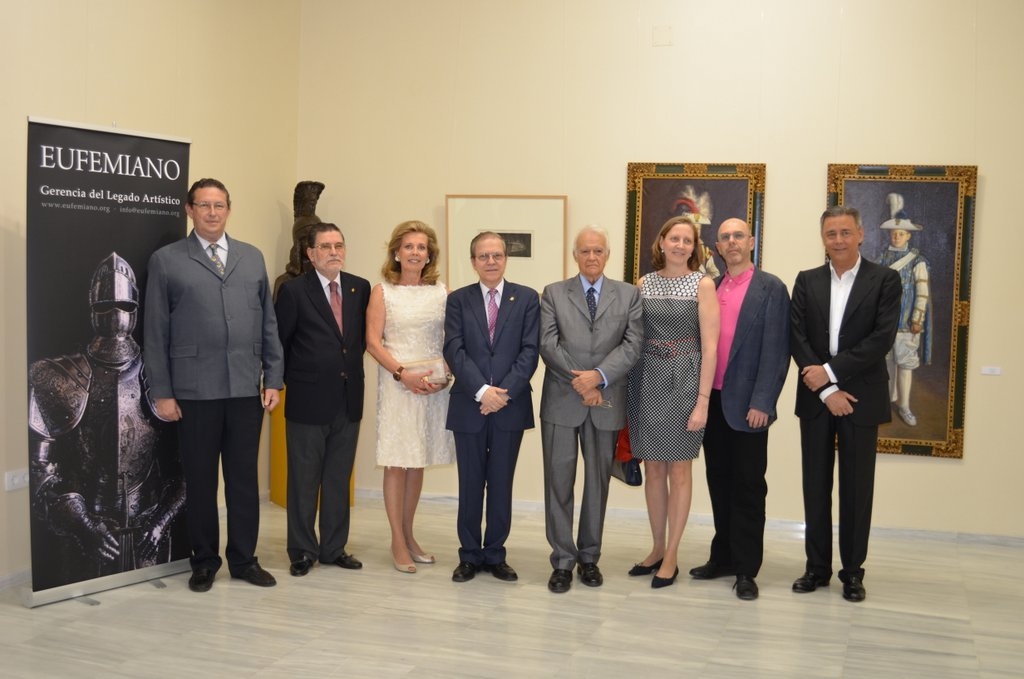 El Presidente del Ateneo, Alberto Máximo Pérez Calero, con los intervinientes en el acto inaugural