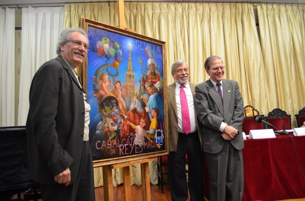 La fantasía del color en el Cartel de la Cabalgata de Reyes 2013, del autor Pepe Bedoya