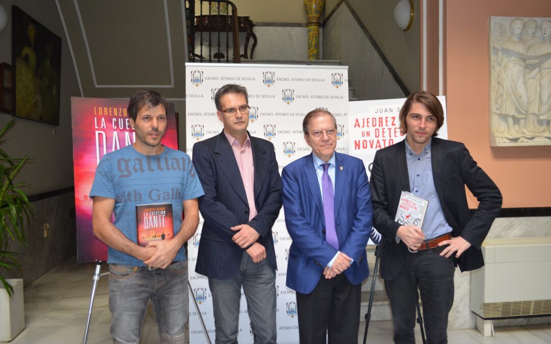Lorenzo Luengo y Juan Soto Ivars presentaron sus obras ganadoras de los Premios de Novela Ateneo de Sevilla de 2013