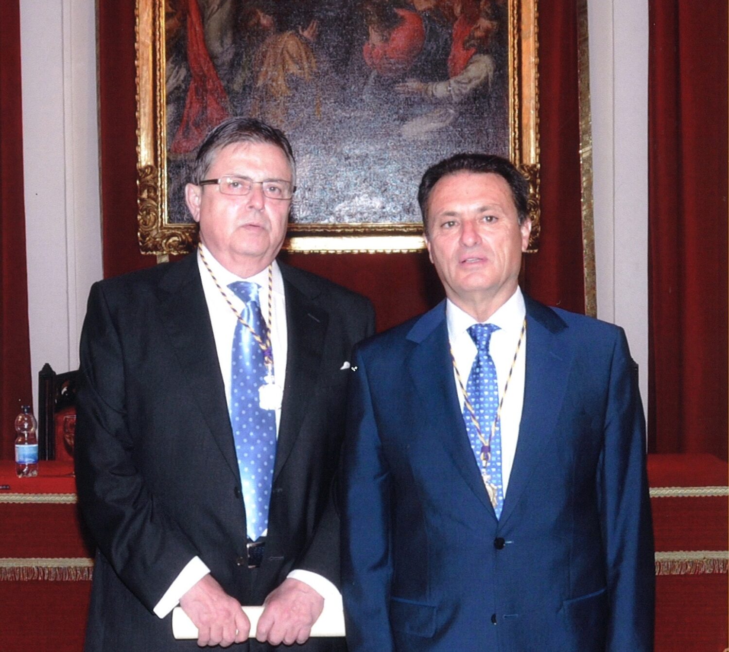 Antonio López y Juan Sabaté, conferenciante y presentador, respectivamente