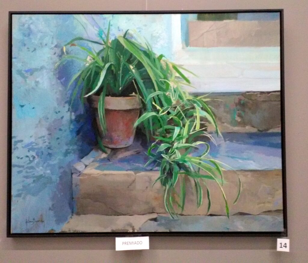 Obra ganadora. 'En la escalera', de Antonio Barahona