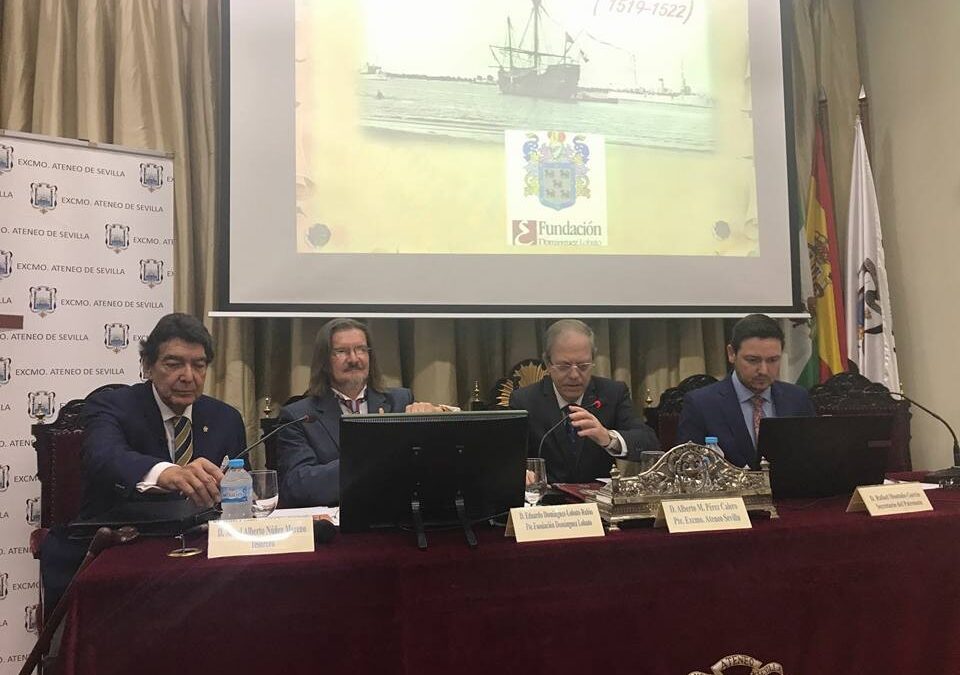 Presentación de los SELLOS CONMEMORATIVOS DEL V ANIVERSARIO DE LA PRIMERA VUELTA AL MUNDO, MAGALLANES-ELCANO (1519-1522)