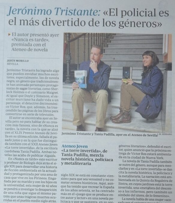 ABC de Sevilla. Ganadores del Premio de Novela de 2017