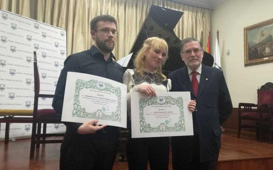 Nuestro Directivo D. Gerardo Pérez Calero ha presidido el concierto de piano de jóvenes talentos