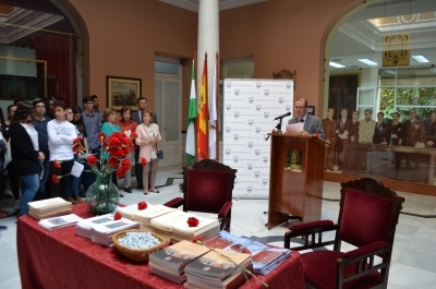 El Vocal de Literatura del Ateneo, D. José Vallecillo, en la pasada conmemoración del Día del Libro de 2017