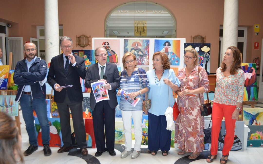 Asedown (Asociación Sevillana De Síndrome De Down) ha inaugurado el jueves 7 de junio una exposición en el patio central del Ateneo para clausurar su curso académico 2017-18
