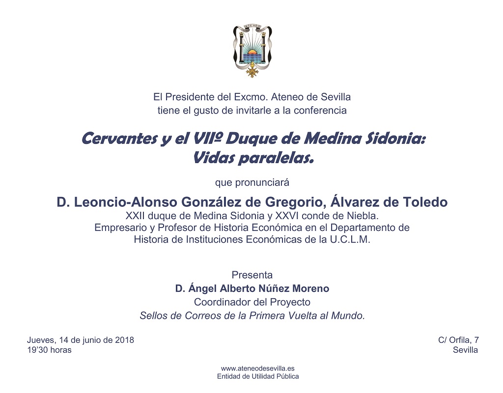 Conf. Cervantes y el Duque. 14 jun