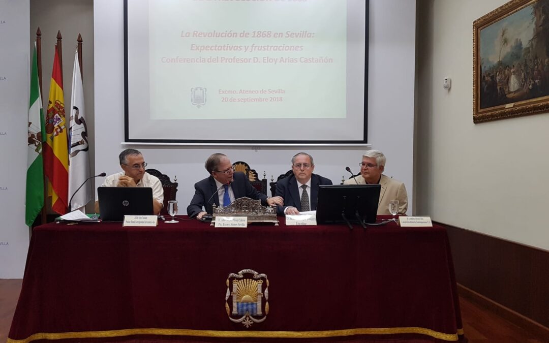 Conferencia sobre la Revolución de 1868 por el Profesor Eloy Arias