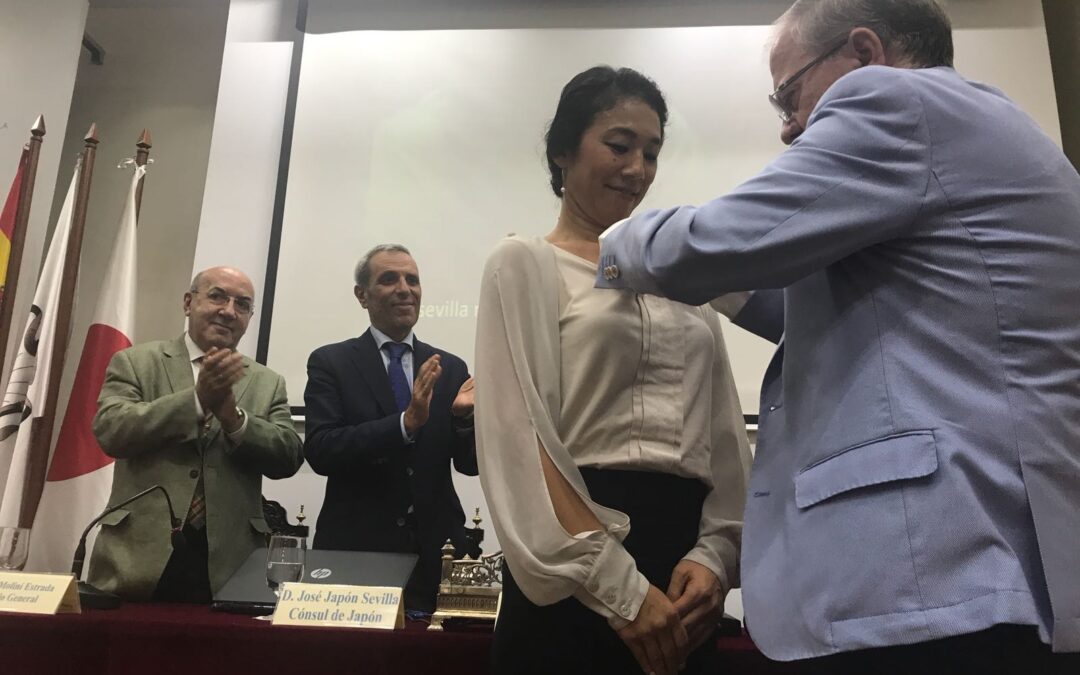 Acto cultural con la bailaora japonesa Yoko Tamura y el Cónsul de Japón en Sevilla