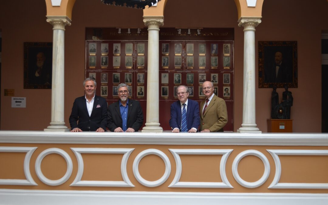 Una representación de la Universidad de La Plata y del Consejo de Comunidades Andaluzas en Argentina visita el Ateneo