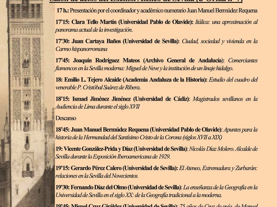 Academia Andaluza de la Historia. II Jornada sobre Historia de Sevilla