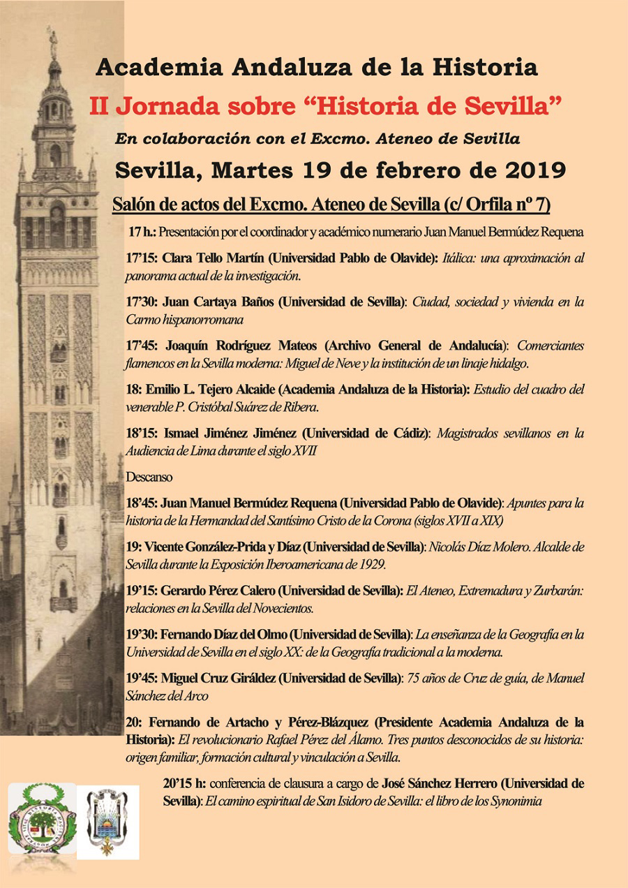 cartel SEGUNDA JORNADA HISTORIA SEVILLA 19 feb copia