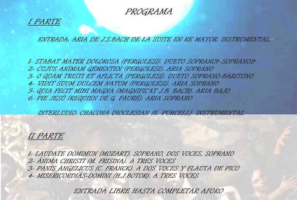 Concierto benéfico de Cuaresma a beneficio de la Acción Social de nuestra entidad. El Ateneo espera su donativo