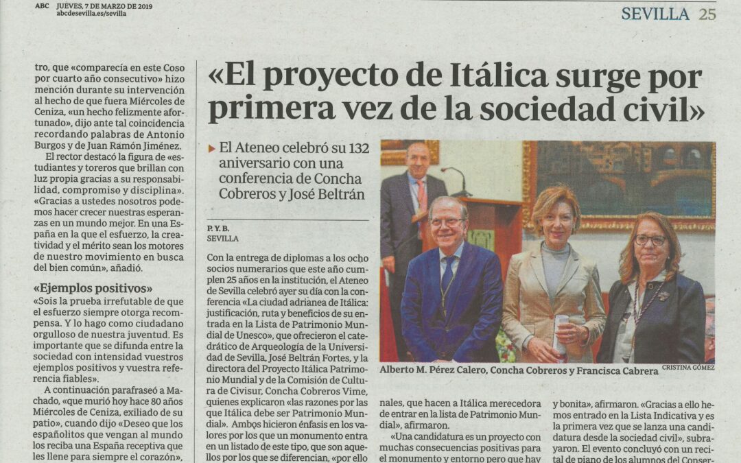 Día del Ateneo. ABC de Sevilla