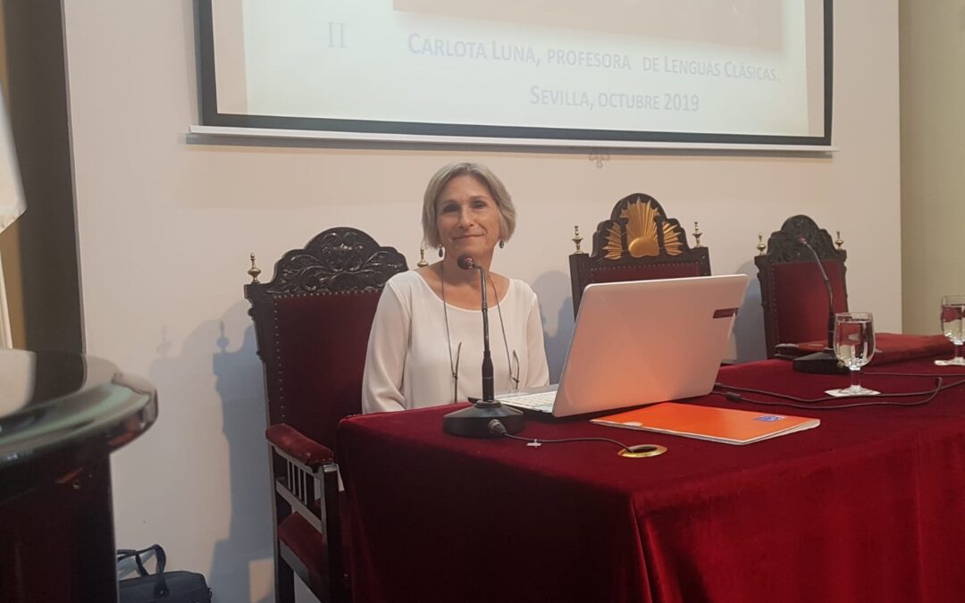 Carlota Luna en el ciclo sobre etimología clásica