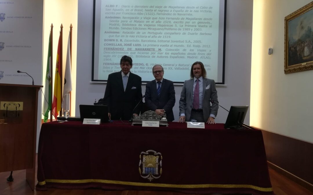 Sello conmemorativo de la Primera Vuelta al Mundo