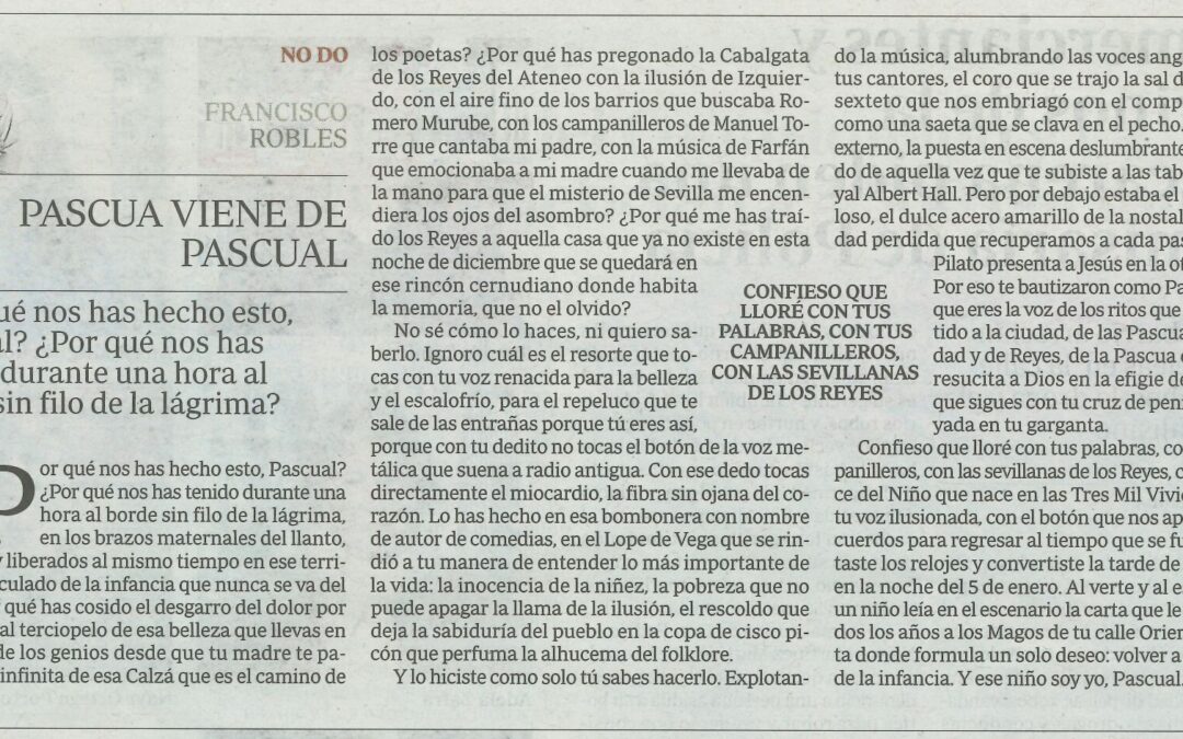 Francisco Robles. ABC de Sevilla