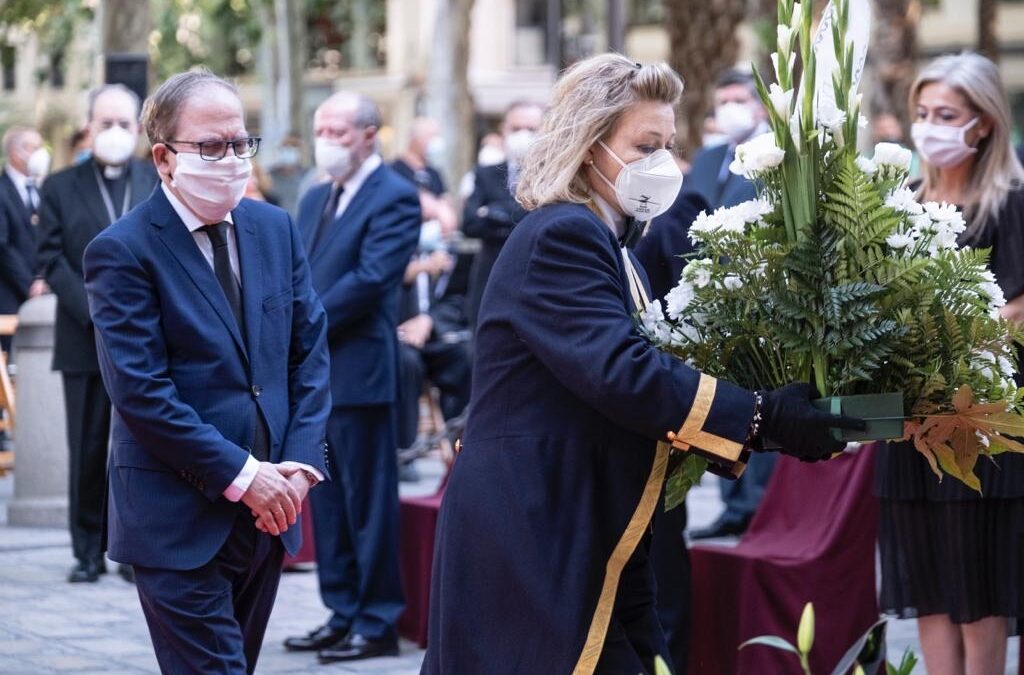 Homenaje a las víctimas de la pandemia del coronavirus
