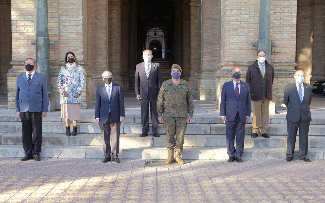 El Ateneo de Sevilla, entidad invitada al izado de bandera en Capitanía General 