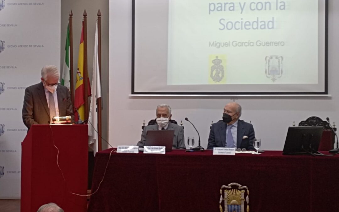 EL DOCTOR D. MIGUEL GARCÍA, NOS OFRECIÓ LA CONFERENCIA «CIENCIA PARA Y CON LA SOCIEDAD»