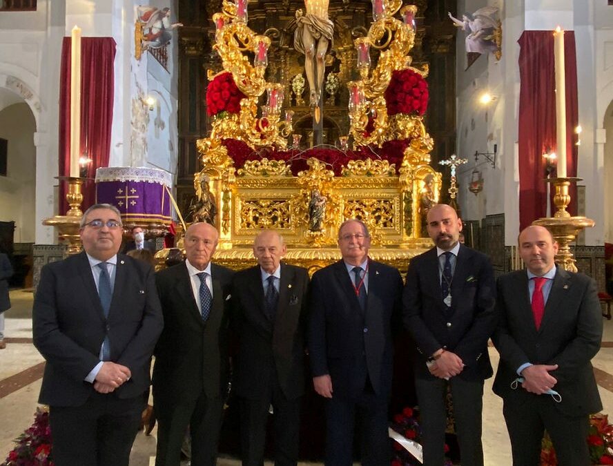 Visita institucional a la Hermandad del Buen Fin en el Miércoles Santo