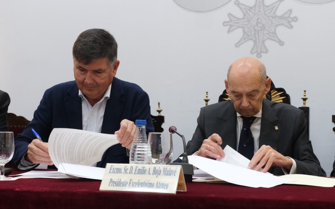 El Ateneo de Sevilla y Almuzara firman el convenio de colaboración editorial para los Premios de Novela Ateneo de Sevilla