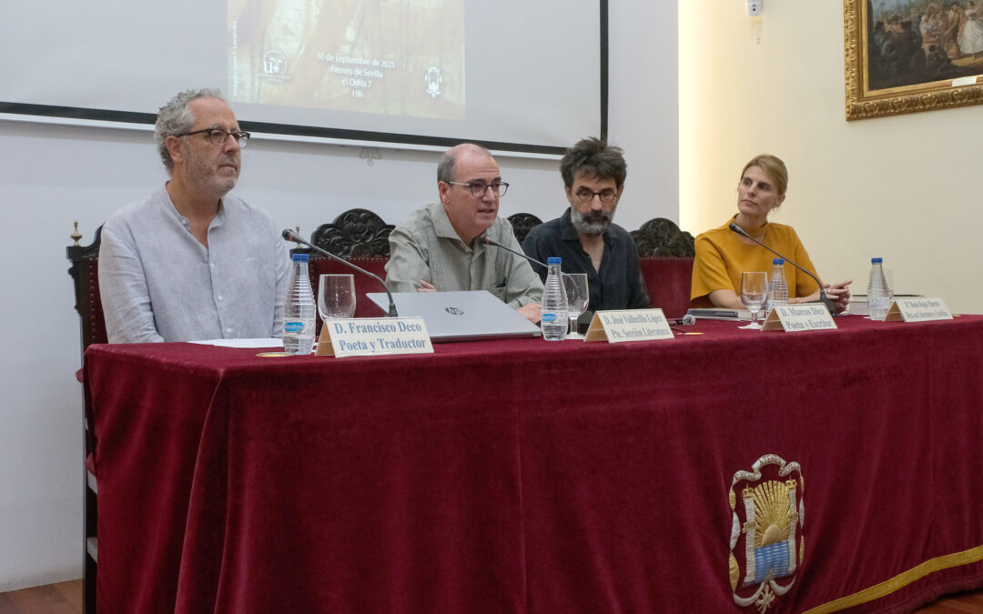 El Ateneo recibe a Marcos Díez en un emotivo recital poético