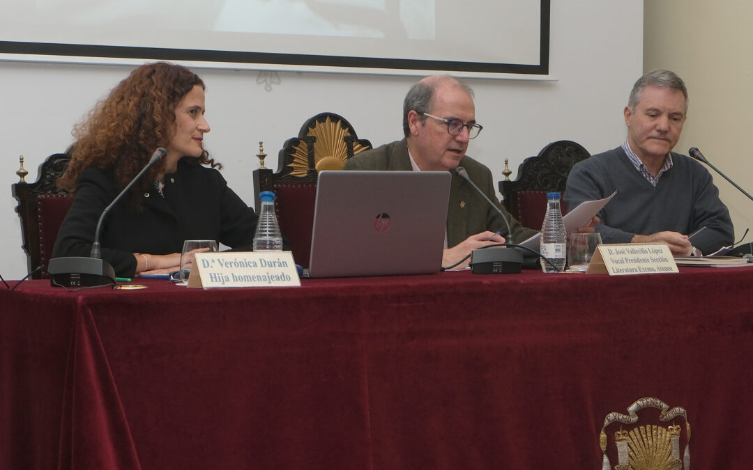 Homenaje a Emilio Durán en el Excmo. Ateneo de Sevilla