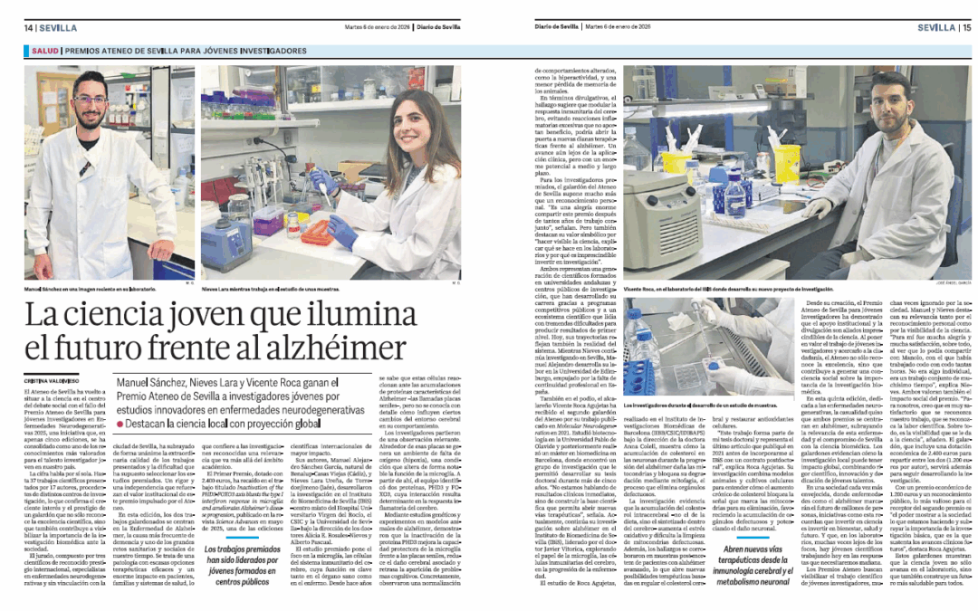 Los medios se hacen eco del Premio Ateneo de Sevilla para Jóvenes Investigadores 2025